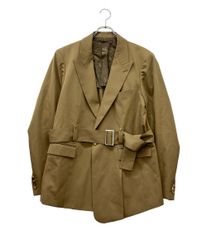 TOGAトーガ ショルダーストラップ チェック ジャケット 36 ブラウン TOGAトーガ ショルダーストラップ チェック ジャケット 36 ブラウン