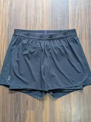 新品 On オン 3 Performance 1/2 Shorts パフォーマンス ショートパンツ 黒 レディースLのサムネイル