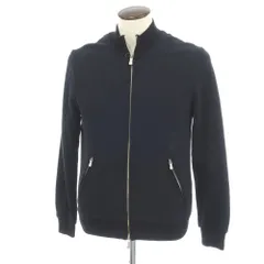 【中古】イレブンティ eleventy コットン スウェット ダブルジップブルゾン ブラック【サイズL】【メンズ】のサムネイル