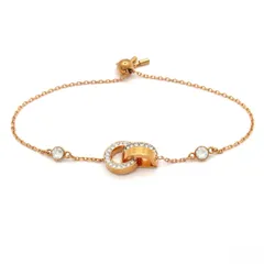 SWAROVSKI(スワロフスキー) バングル美品  - ピンクゴールド×クリアのサムネイル
