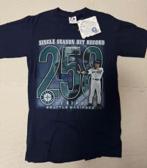 新品タグ付☆松井秀喜 55 Tシャツ Fサイズ ネイビー×プリント
