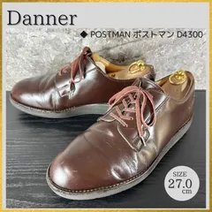 【磨き上げ済み/清潔なリユース靴】S849 Danner POSTMAN ダナー ポストマン プレーントゥ レースアップ 革靴 ドレスシューズ ビジネスシューズ D4300 茶チョコブラウン サイズ9 JP27.0-27.5cm【3.6万】のサムネイル