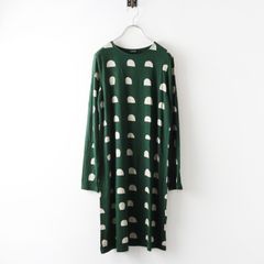 marimekko】TIIAワンピース XSサイズ 152-158 緑×グレー - メルカリ