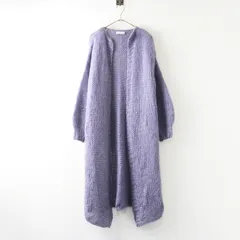 マイアミベーシック Maiami basic モヘヤニットロングカーディガン S/M＼ブルー系 ザックリ 透かし 羽織り【2400015022093】のサムネイル