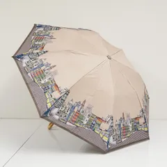 折りたたみ日傘 HANWAY × Dieffe Kinloch USED美品 ハンウェイ ディエッフェ キンロック ベージュ 50cm FS9791のサムネイル