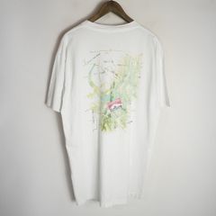 Ancellm 植物と蝶のプリント Tシャツ Ancellm 植物と蝶のプリント Tシャツ - メルカリ