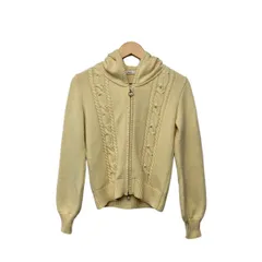 Rene(ルネ) パーカー サイズ34 S レディース美品  アイボリー 長袖/ニット/パール/ラインストーンのサムネイル