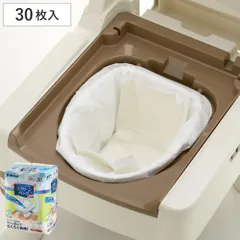 ポータブルトイレ用 吸水パッド ラクリーンバッグ 楽とじ 30枚入 （ 処理袋 巾着タイプ 吸収パッド入り 介護用 トイレ 使い捨て 排泄物 処理 リッチェル 災害 断水 災害用トイレ 汚物処理 簡易トイレ用 携帯トイレ 非常用トイレ )のサムネイル
