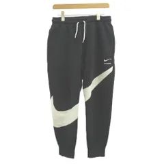 ナイキ NIKE スウェットジョガーパンツ L 黒 ブラック 白 ホワイト ロゴプリント ドローストリング 長ズボン /NP ■ECA006のサムネイル