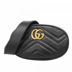 グッチ(Gucci) グッチ バッグ・ウエストバッグ GGマーモント 476434 レザー ブラック レディース OP009620のサムネイル