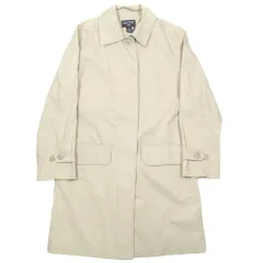 良品 POLO JEANS ポロジーンズ ラルフローレン 90's ヴィンテージ ステンカラーコート ロング ジャケット アウター コットンSベージュ レディース 古着 中古 USEDのサムネイル