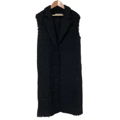 美品 Theory luxe セオリーリュクス LUREX. TWEED コート サイズ38 ブラック レディース 古着 中古 USEDのサムネイル