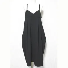 美品 AEWEN MATOPH イウエンマトフ コクーンキャミソールワンピース 8726-2-000001 サイズ36 ブラック レディース 古着 中古 USEDのサムネイル