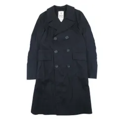 良品 International Gallery BEAMS インターナショナルギャラリービームス Sealup ダブルブレスト トレンチコート イタリア製 42 黒 メンズ 古着 中古 USEDのサムネイル