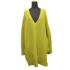 美品 UNDERCOVER アンダーカバー 16aw オーバーサイズ ニット ワンピース セーター ウール ローゲージ 1 黄 イエロー レディース 古着 中古 USEDのサムネイル
