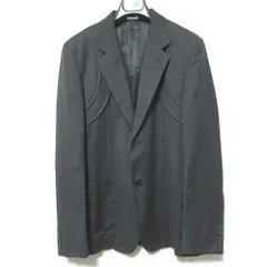 美品 AD2017 COMME des GARCONS HOMME DEUX コムデギャルソンオムドゥ シングルジャケット DT-J035 サイズL グレー メンズ 古着 中古 USEDのサムネイル