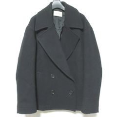 【美品】21AW セオリー カシミヤブレンド ピーコート ダブルフェイス 黒 Theory カシミヤ混Pコート ダブルフェイス ブラック - メルカリ