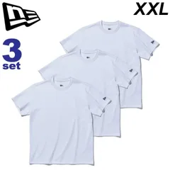 ニューエラ 半袖シャツ 3枚組 メンズ レディース NEW ERA 3-Pack 半袖 Tシャツ ユニセックス パックT 吸汗速乾 抗菌 UVカット クルーネックTシャツ 13561859-WHT-XXL【Y】のサムネイル