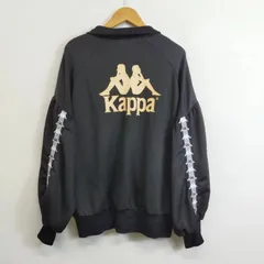 Kappa カッパ トラック ジャケット ジャージ バックプリント サイド ロゴテープ Y2K スポーツ ブラック FR G42のサムネイル