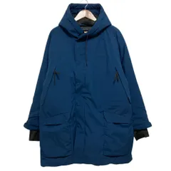 jun hashimoto ジュンハシモト フーデッド 中綿コート サイズL ネイビー メンズ 古着 中古 USEDのサムネイル