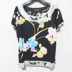 【美品】レオナール　カットソー　42 美品 レオナール カットソー 半袖 42 大きめ 花柄 - メルカリ