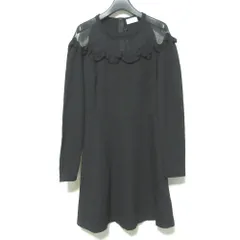 未使用 RED VALENTINO レッドヴァレンティノ チュールチュール ストレッチ ワンピース QR3MJ08L405 サイズXS ブラック レディース 古着 中古 USEDのサムネイル