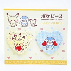 ポケットモンスター ヒバニー＆モクロー・マホミル ハート缶バッジ2個