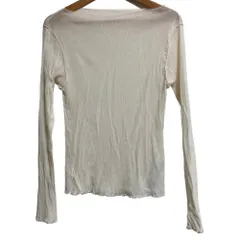 美品 22AW NOBLE ノーブル シアークレープジャージロングTシャツ 22070240513130 ホワイト レディース 古着 中古 USEDのサムネイル