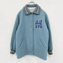 McGREGOR　マックレガー　スタジャン/スタジアムジャケット　ワッペン　中綿入り　水色　ライトブルー　Mサイズ　古着【値引き交渉OK！】のサムネイル