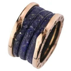 BVLGARI ブルガリ B-ZERO 1 ビーゼロワン K18 ラピスラズリ リング 指輪 750 52 12号 イエローゴールド レディース 古着 中古 USEDのサムネイル