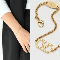 VALENTINO ヴァレンティノ アクセサリー Vロゴ シグネチャー メタル ブレスレット J0F84 MET レディース GOLD ゴールド ロゴのサムネイル
