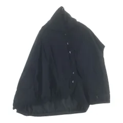 Y's (ワイズ) POLYESTER PADDED TYPEWRITER LEFT SLEEVE CAPE ポリエステル パテッド アシンメトリー 変形デザイン ケープ ブラック レディース YE-Y04-900のサムネイル