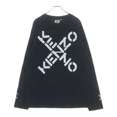 KENZO (ケンゾー) ロゴ プリントロングスリーブTシャツ ブラック #Sのサムネイル