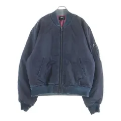 STUSSY (ステューシー) Dyed Nylon Bomber Jacket ダイドナイロン ボンバージャケット ダークパープルのサムネイル