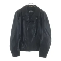 SCHOTT (ショット) ライトウェイトカウハイド レザー ダブルライダース ジャケット ブラック 503VNのサムネイル