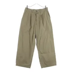 DRIES VAN NOTEN (ドリスヴァンノッテン) Cotton Wide Trousers コットンワイドトラウザーズ ライカ期 ワンタックワイドロングパンツ ベージュのサムネイル
