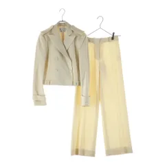 BALENCIAGA (バレンシアガ) セットアップ ウール ダブルボタン ジャケット スラックスパンツ 上#36下#34 アイボリーのサムネイル