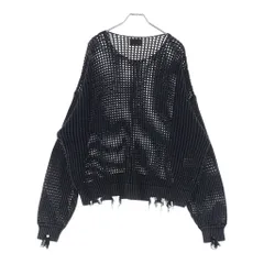 Danke Schon (ダンケシェーン) ケミカルメッシュ コットン ニット セーター #L グレーのサムネイル