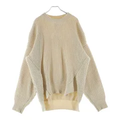 JIL SANDER (ジルサンダー) クルーネック長袖ニット セーター ウール ベージュ レディースのサムネイル