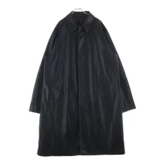 DIESEL (ディーゼル) J-RIVERS ユーズド加工 フェイクレザー ステンカラーコート ブラック A18496 0LHBEのサムネイル