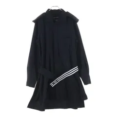Y-3 (ワイスリー) REFINED WOOL OVERSHIRT ウール オーバーシャツコート ブラック JX7295のサムネイル