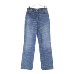 CHANEL (シャネル) 25SS COCO Mark Pearl Print Wide Leg Denim ココマークパールプリントワイドレグデニム プリント総柄ジップフライデニムロングパンツ レディース P79059V71258のサムネイル