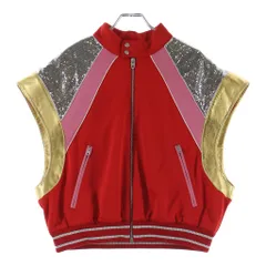 GUCCI (グッチ) Sequin Zip Up Jacket スパンコールジップジャケット レッド 737404のサムネイル