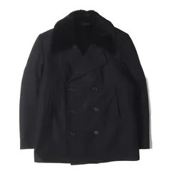 【美品】dunhill ダンヒル コート ブラック 黒 サイズ:50 | 近年モデル ムートンボア ウール/カシミヤ メルトン ダブルブレスト コート | アウター ジャケット 上着 | イタリア製【メンズ】【中古】のサムネイル