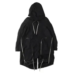 【美品】RICK OWENS リックオウエンス コート ブラック 黒 サイズ:50 | 22AW オーバーサイズ バウハウス フィッシュテールコート (Bauhaus Fishtail Coat) | イタリア製 | ジャケット ミリタリー【メンズ】【中古】のサムネイル