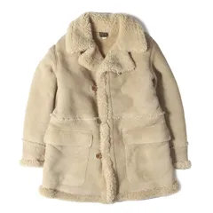 【美品】RRL ダブルアールエル コート ベージュ サイズ:L | 希少モデル | 24AW シープムートン シアリング コート | ラルフローレン | アウター ジャケット ブルゾン【メンズ】【中古】のサムネイル