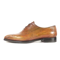 Berluti ベルルッティ サイズ:7 1/2(26.5cm位) | アレッサンドロ カリグラフィ ホールカット レザー 内羽根シューズ | ブラウン | ブランド 靴【メンズ】【中古】のサムネイル