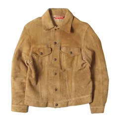 Levis / vintage ヴィンテージ リーバイス ジャケット ライトブラウン サイズ:36相当 | 雰囲気抜群 | 60s Big E 3rd スウェード トラッカー ジャケット | 60年代 古着 | アウター ブルゾン 上着【メンズ】【中古】のサムネイル