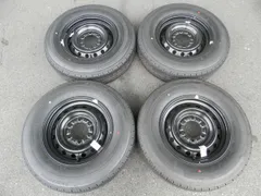 トヨタ 200 ハイエース 15インチ 純正スチールホイール付ラジアルタイヤ 4本SET 195/80R15 107/105S LT 2025年製 6.0J +35 6H 139.7のサムネイル
