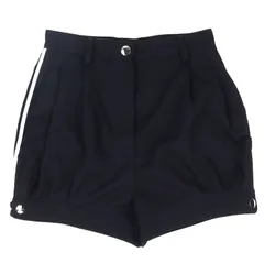 極美品△PRADA プラダ 20SS P296CG バージンウール100％ サイドライン ショートパンツ ネイビー 40 イタリア製 正規品 レディースのサムネイル